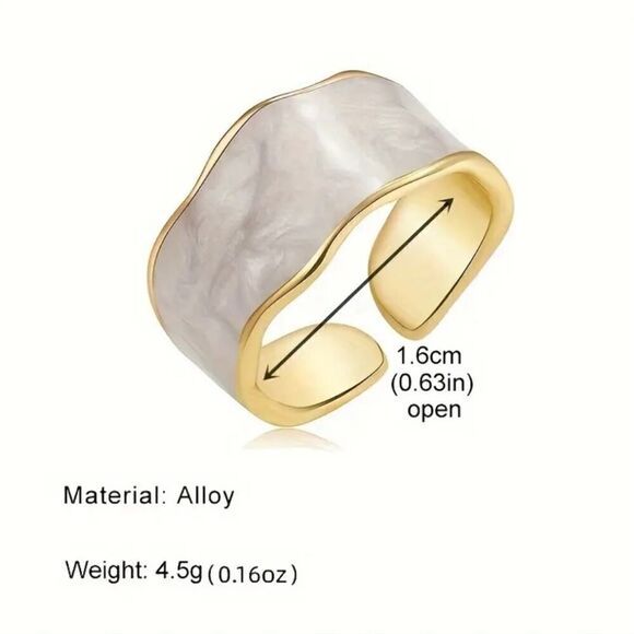 Adjustable Multicolor Enamel Ladies Rings - Picture 4 of 11